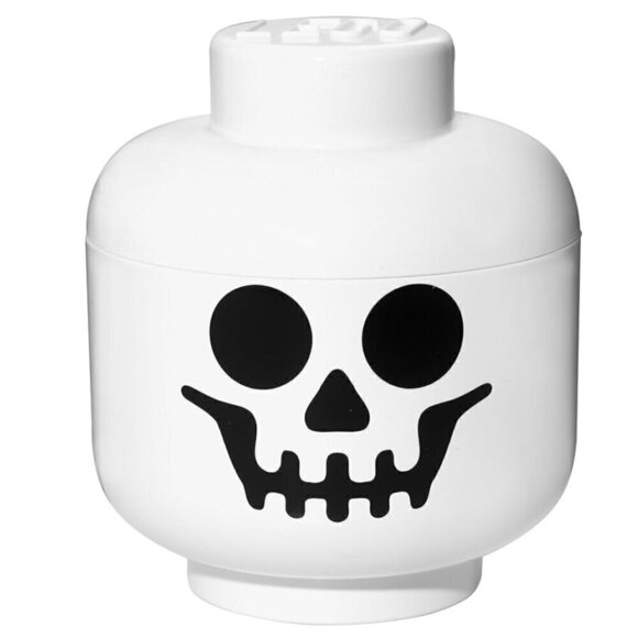 Lego Storage Head Skeleton Face Large - Picture 1 of 9